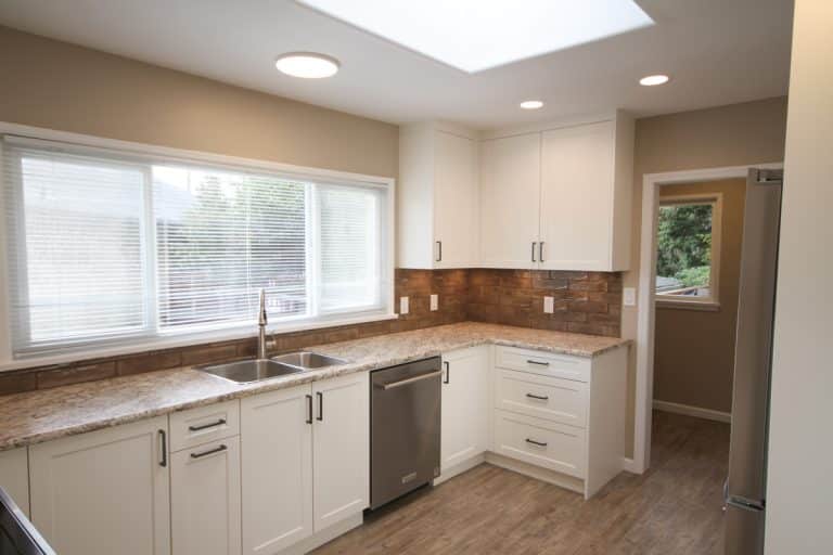 Modern kitchen with natural light